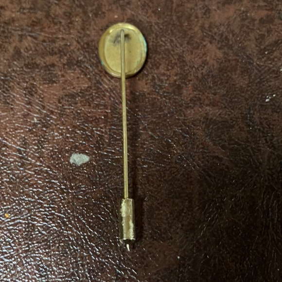 Vintage stick pin with emerald - Picture 5 of 5